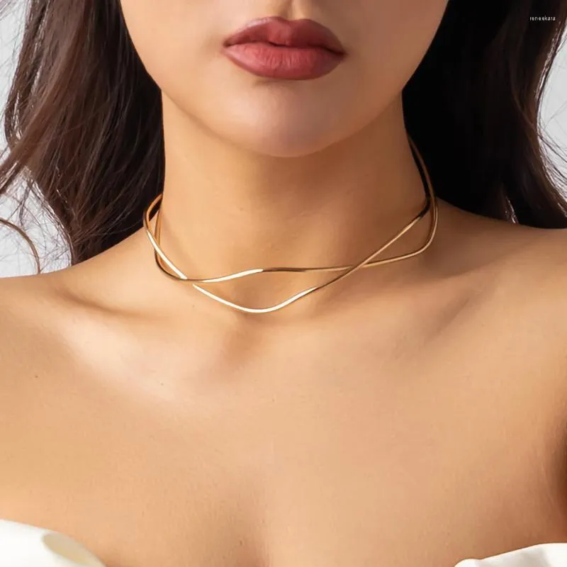 3 Sets Classic Design Twist Adjustable Open Cuff Necklace Bangles Collar  Choker 18K Gold Fashion Necklace Set Light Luxury - AliExpress
