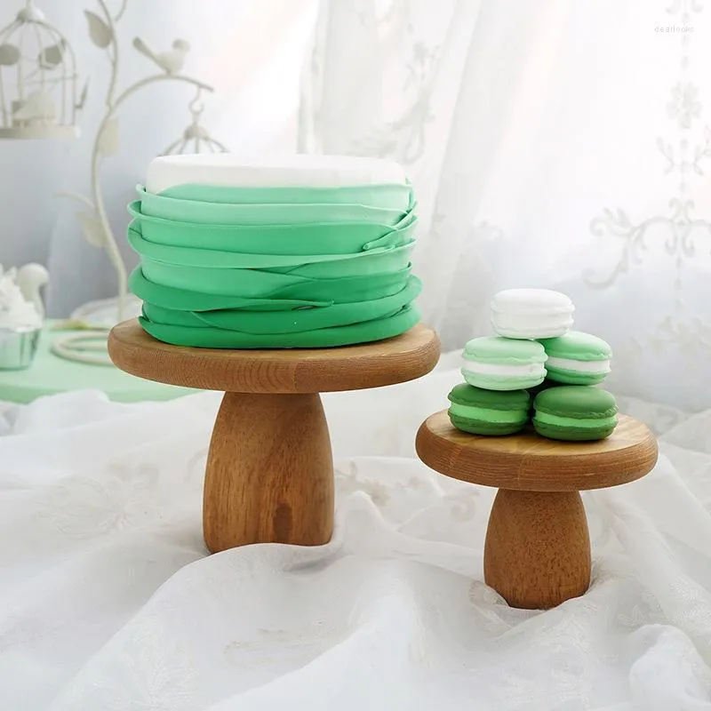 Platos Retro De Madera Para Tartas De Setas Peque as Mesa De