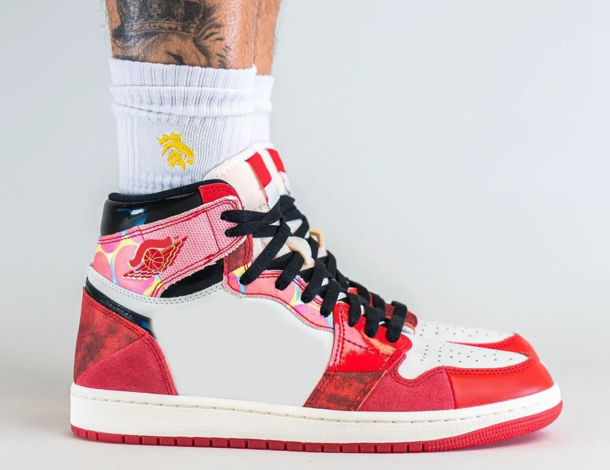 Spider Verse Outdoor Hooping Shoes For Men And Women University Red