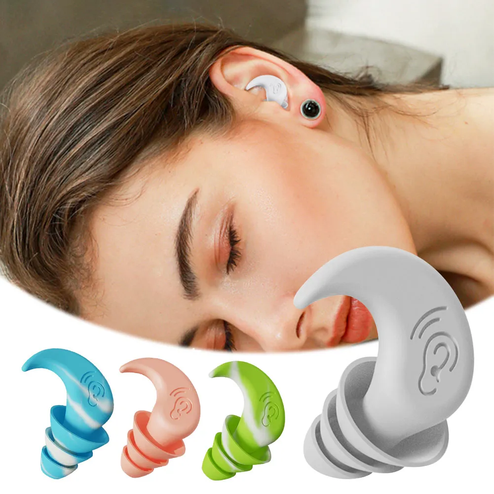 Anti Noise Silicone Earplugs Party Waterproof Swimming Ear Plugs For Sleeping Diving Surf Soft Comfort Swimming Ear Protector Wholesale