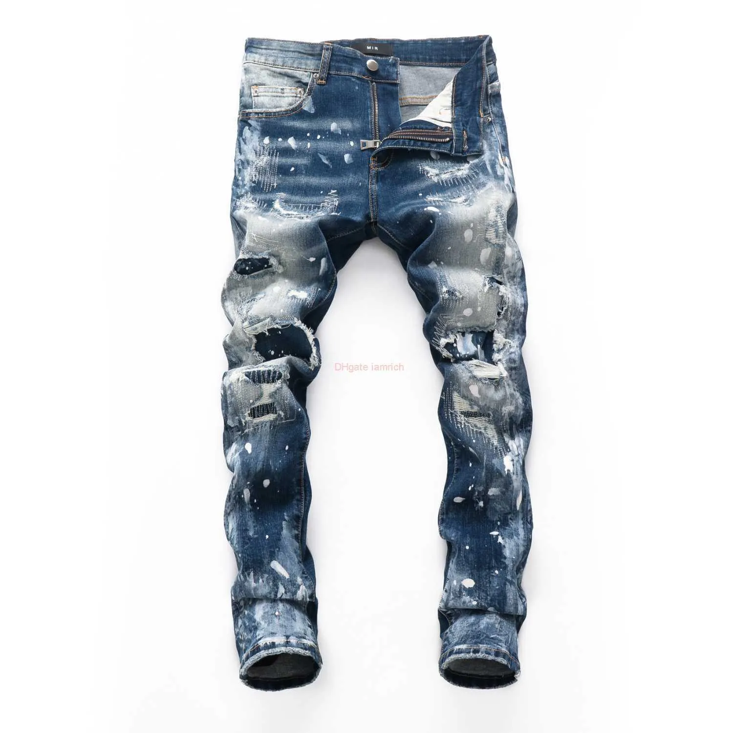 Designer Printed Trending Jeans For Men Slim Fit, Hip Hop Style, Ripped,  Patchwork, Large Sizes S 3XL Fashionable Streetwear Punk Pants Male 242G  From Hregh, $32.22 | DHgate.Com