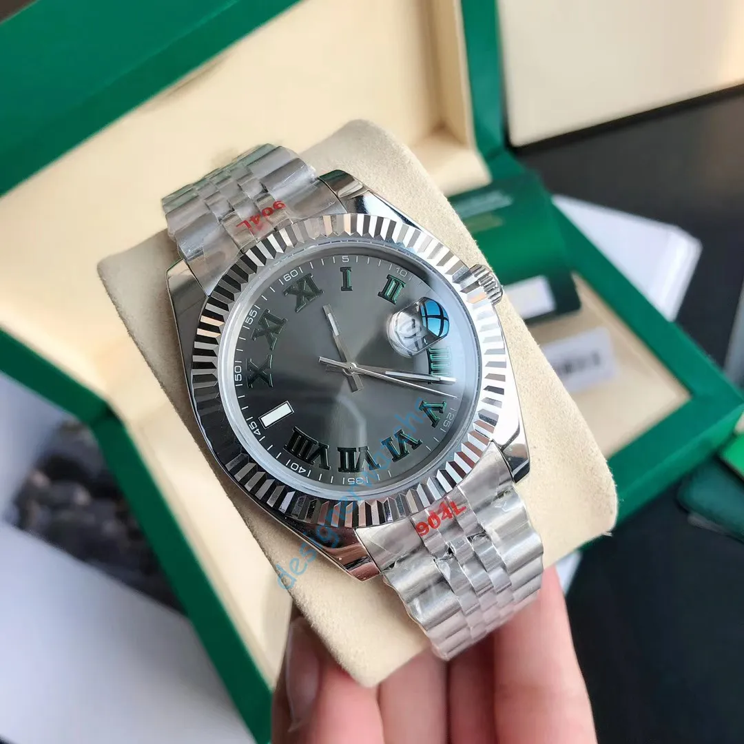 DHgate Classic Mens Automatic Watch Stainless Steel Strap Sapphire Glass Night Glow Watches