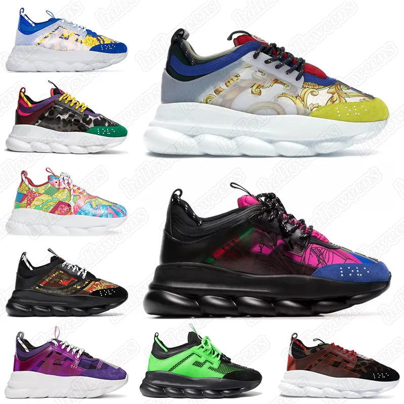 2023 Top Quality Chain Reaction Men Women Designer Shoes Platform Sneakers Rubber Suede Triple Black White Bluette Gold Red Cherry Mens Casual Trainers Size 45 From 30 67 DHgate