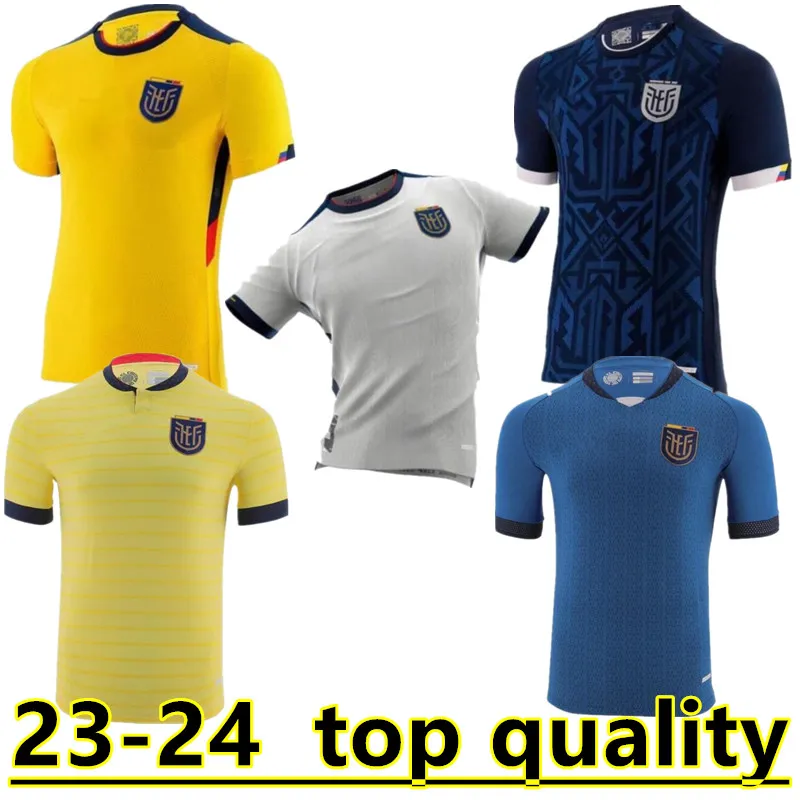 2022 Ecuador fotbollströja 22 23 World Cup IBARRA MENA PRECIADO Landslag vuxen herr fotbollströja Herr barn kit 2023 uniform hemma borta gul blå dam topp 888