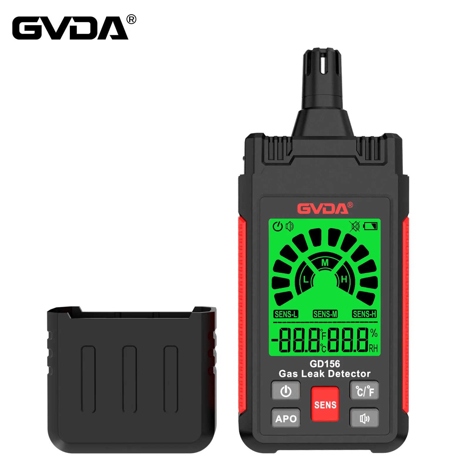 Gasmeters GVDA brandbare gasdetector ontvlambare gasanalysator aardgasleklocatie Bepaal metertester methaangaslekdetector 230520