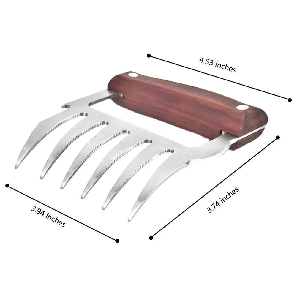 Fourchette À Viande Déchiqueteuse Griffes Acier Inoxydable BBQ Tiré Porc  Viande Pince Remise Sculpture Nourriture Gril Accessoires Barbecue Outil Du  1,85 €