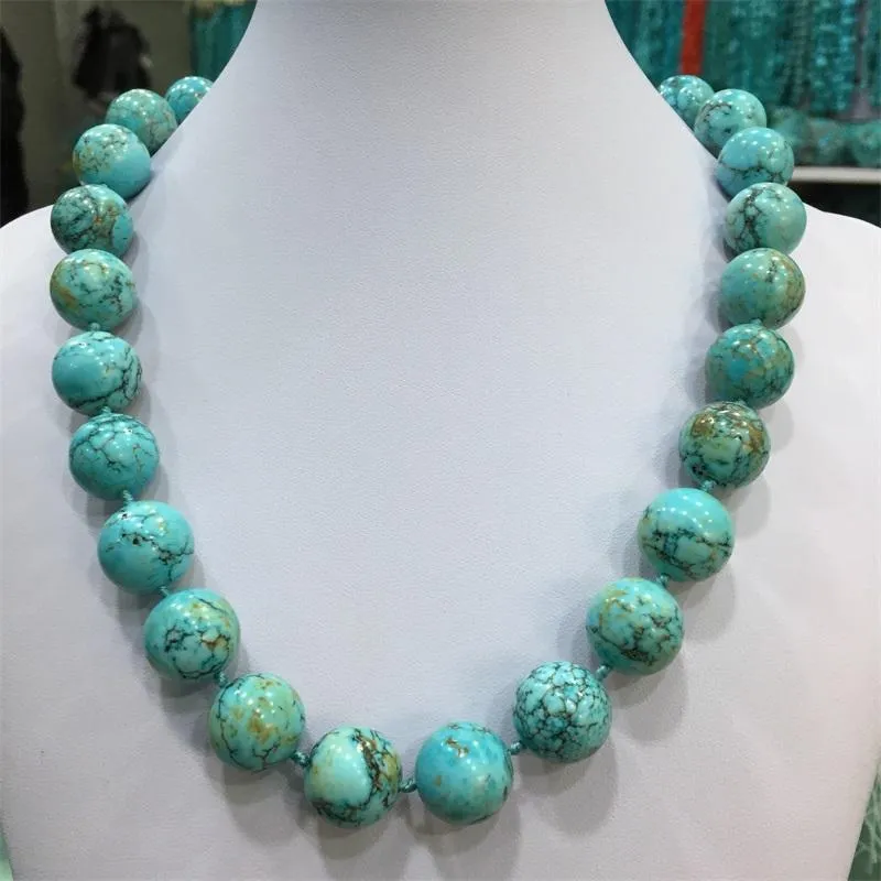 Kettingen Originele Turquoise Ketting Echte Edelsteen Sieraden voor Vrouw School Student Party Gift Luxe Verjaardag Aanpassen Winkel