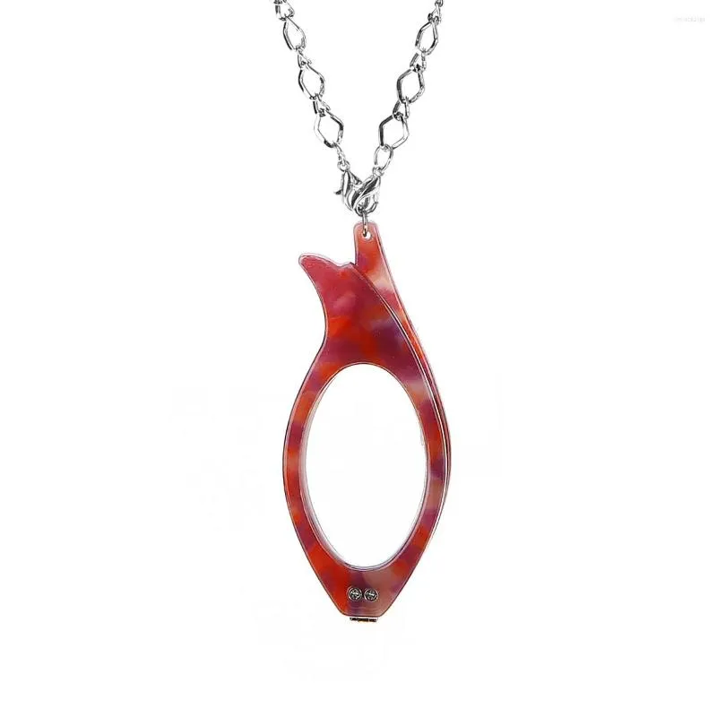 Pendant Necklaces Folding Reading Glasses Necklace For Women Reader Colorful Frame Older Magnifier Jewelry Gift From 6 23 DHgate