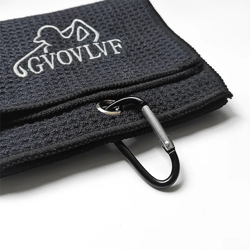 Serviette de golf GVOVLVF, serviettes de golf brodées pour sacs de golf avec clip, cadeau de golf pour petit ami homme, cadeaux d'anniversaire pour fan de golf