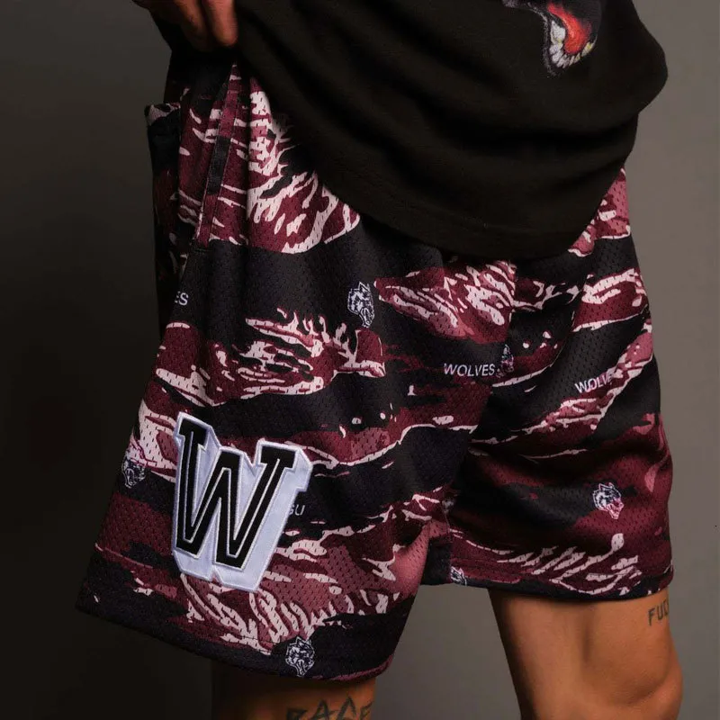 Mens Shorts Camo Men Brand Summer Running GYM QuickDrying Mesh Breathable Printed Fashion Male Basketball 230522