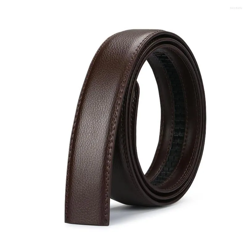 Belts Male Belt Automatic Buckle Portable Leather Waist Father Husband Birthday Gifts Accessory For Casual Business