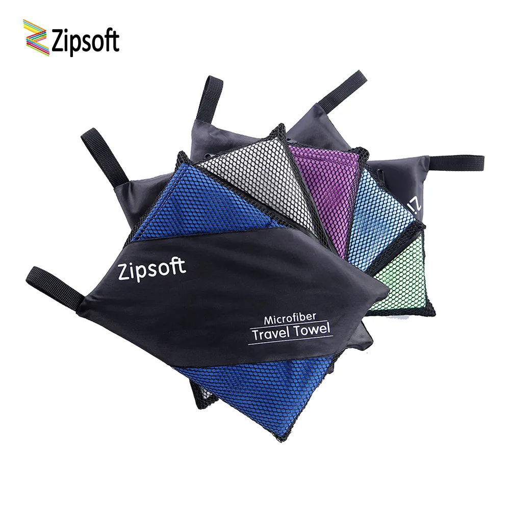 Zipsoft Brand Microfiber Beach Handduk för vuxen Havlu Snabbtorkning Resor Sport Filt Bath Swing Pool Camping Yoga Spa 2021