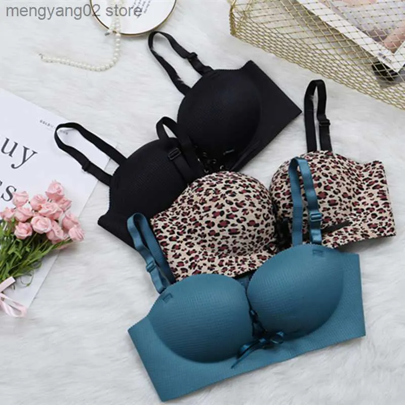 Behas sexy beha's voor vrouwen push omhoog bh -draad gratis lingerie verbanden naadloze bralette 1/2 cup mode mode hoge kwaliteit ondergoed t230522