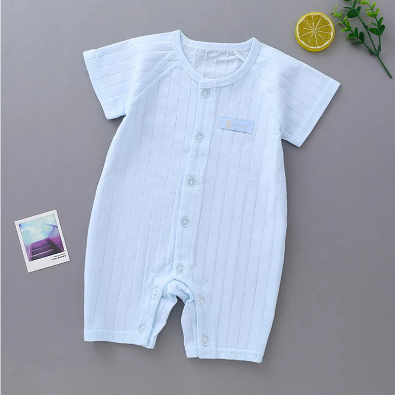 Barboteuses Infantile Bébé Enfants Vêtements D'été Bébé Combinaison Tenues nés Unisexe Barboteuses Roupas De Bebes Coton Bébé Toddler Filles Combinaisons 230522