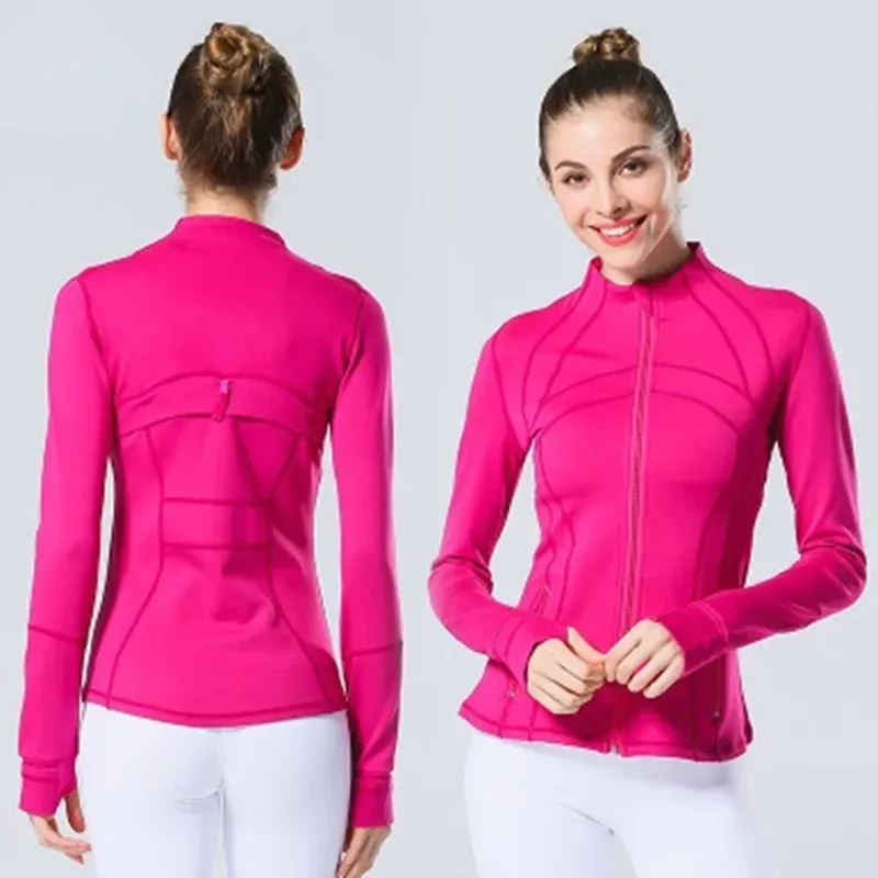 LU 088 2022 Yoga Jacket Womens Define Workout Sport Coat Fitness Jacket Sports Quick Dry Activewear Top Solid Zip Up Sweats From 27 13 DHgate