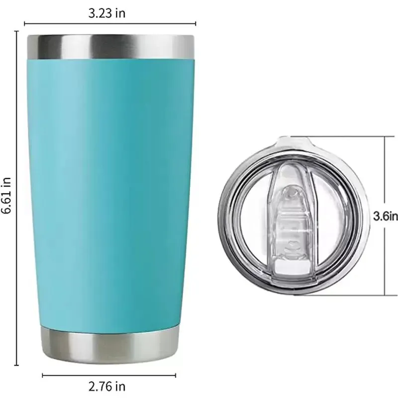 20oz Tumbler Stainless Steel Car Cup With Sealed Lid Powder Coated Water Bottle For Man Travel Bachelorette Water bottles sxjun10