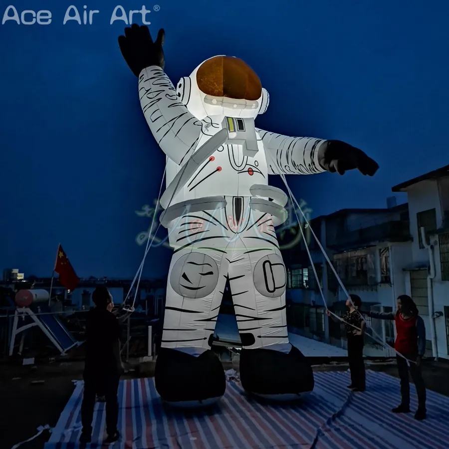 Figura Di Astronauta Gonfiabile A LED Che Illumina Lastronauta Con  Telecomandi La Decorazione Di Feste / Display O Eventi Allaperto Da 951,11  €