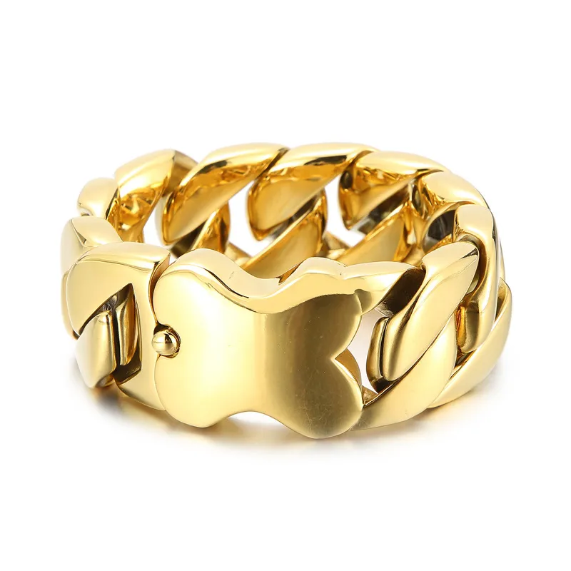 New Mens Heavy Gold Bracelet 14k Solid Gold Fill Cuban Chain