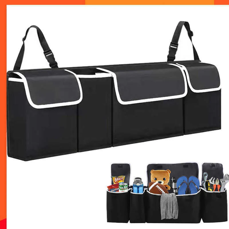 New Car Trunk Organizer Car Rear Seat Back Storage Bag Regolabile Backseat Storage Bags Multi-use Oxford Auto Seat Back Organizers