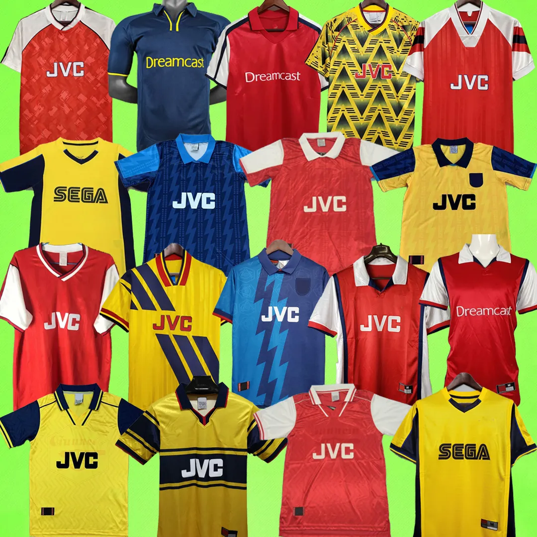 Arsenal Camisas de futebol retro Camisa de futebol vintage BERGKAMP HENRY REYES GILBERTO COLE 71 79 82 83 86 88 89 90 91 93 94 95 96 98 99 00 02 03 04 05 06 07