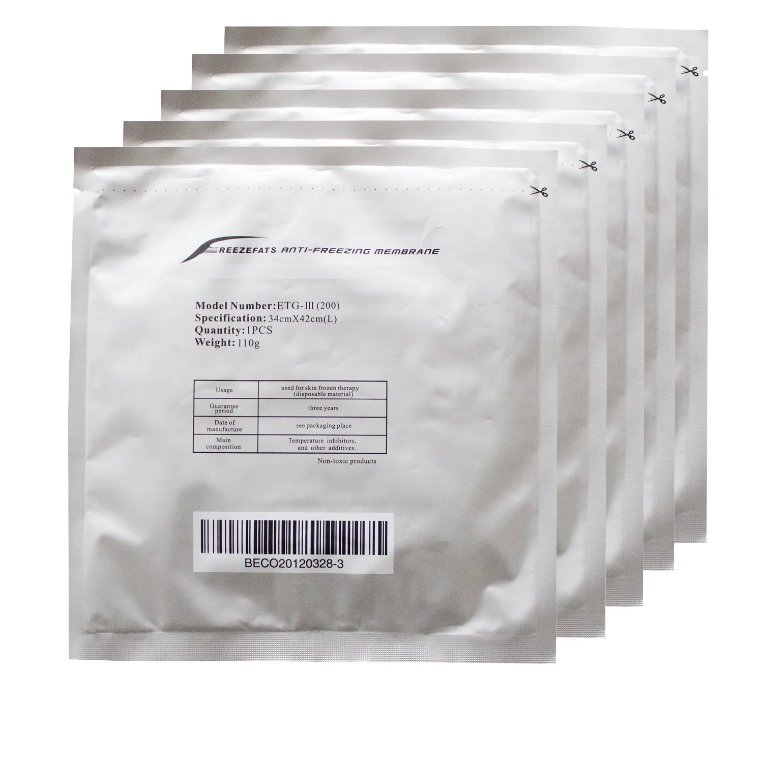 Huidverzorging Vet Antivries Membraan 34x42CM Antivriesmembranen Cryo Cool Pads Antivriesfilm Cryotherapie