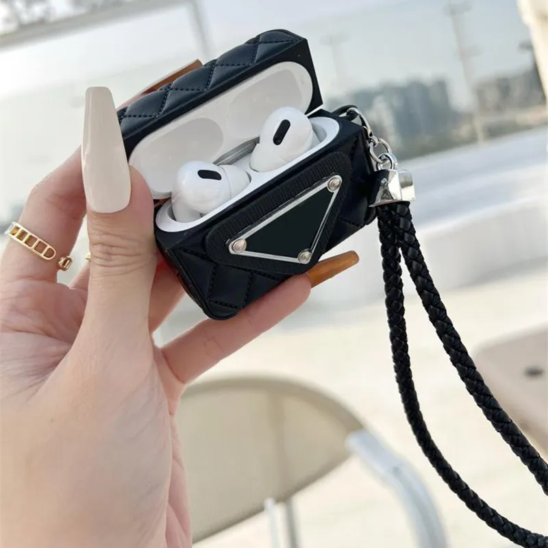 Fashion Earphone Accessories Case For  Cases Designer For  1 2 3 Pro Leather Cute Protector Triangle Shell Street