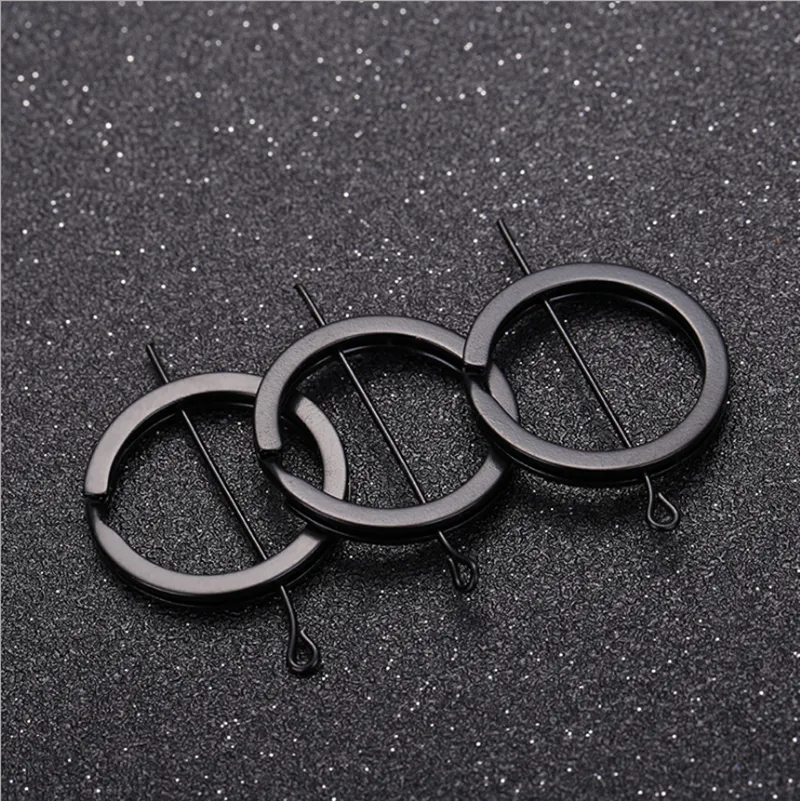 20pcs 25 28 30mm Electroplated Black Flat Key Rings Chain Metal Split Ring O Jump Ring Connectors for Diy Jewelry Making Finding