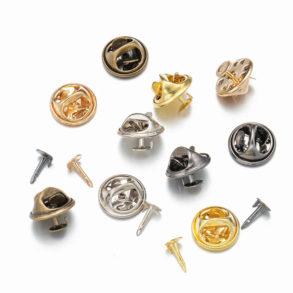 50 Butterfly Clasp Brooch Base Backs For DIY Clothing And Gorjana
