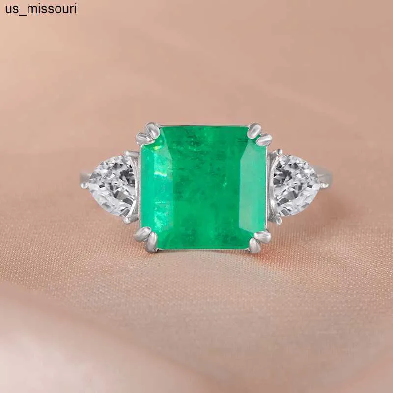 Sterlingsilberring Mit Paraiba Turmalin Und Diamant Für Damen_voghion.com