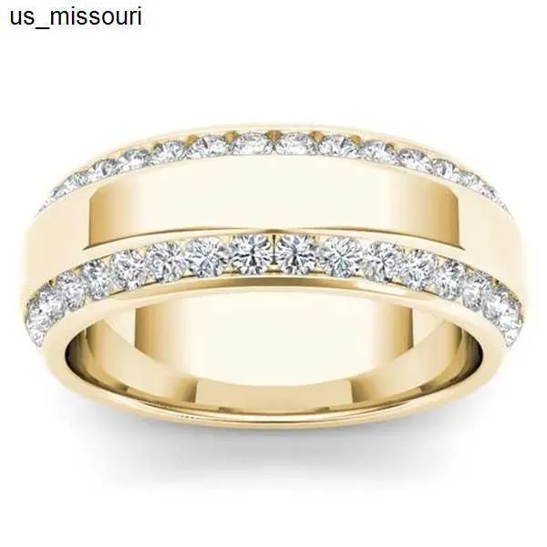 Band 18k Yellow Wedding Rings For Women Classic Bizuteria Anillos De Diamond Gemstone Jewelry Gold Ring Men Gifts_voghion.com