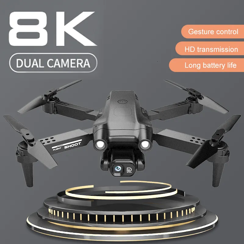 Drone pliable avec caméra pour adultes 8K HD FPV Vidéo en direct