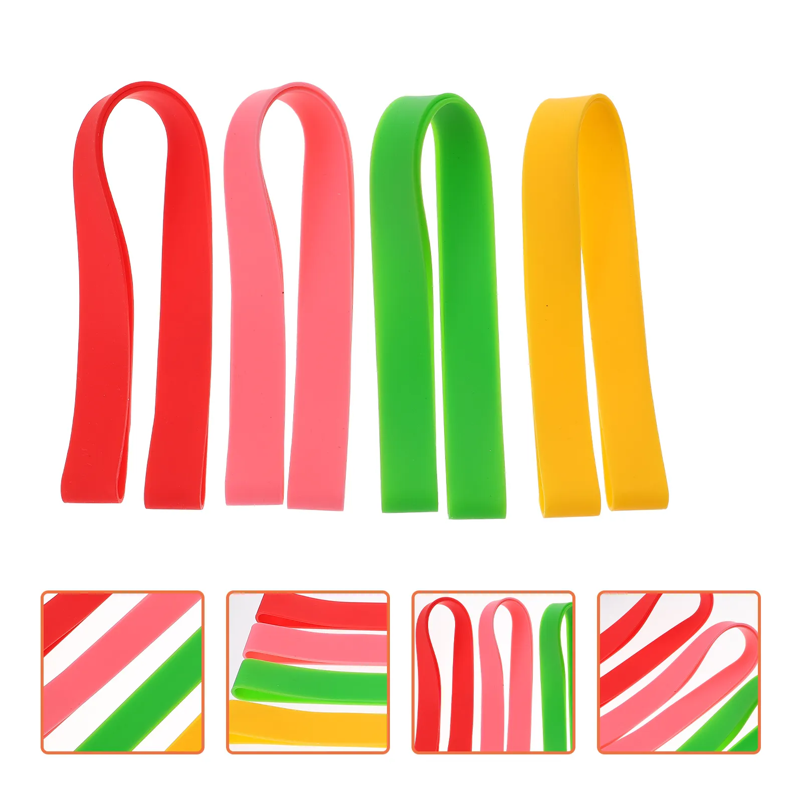 4pcs Towel Bands Beach Chair Towel Clip Elastic Towel Bands Strap Rubber Beach Towel Holder for Lounge Chairs Beach Gifts