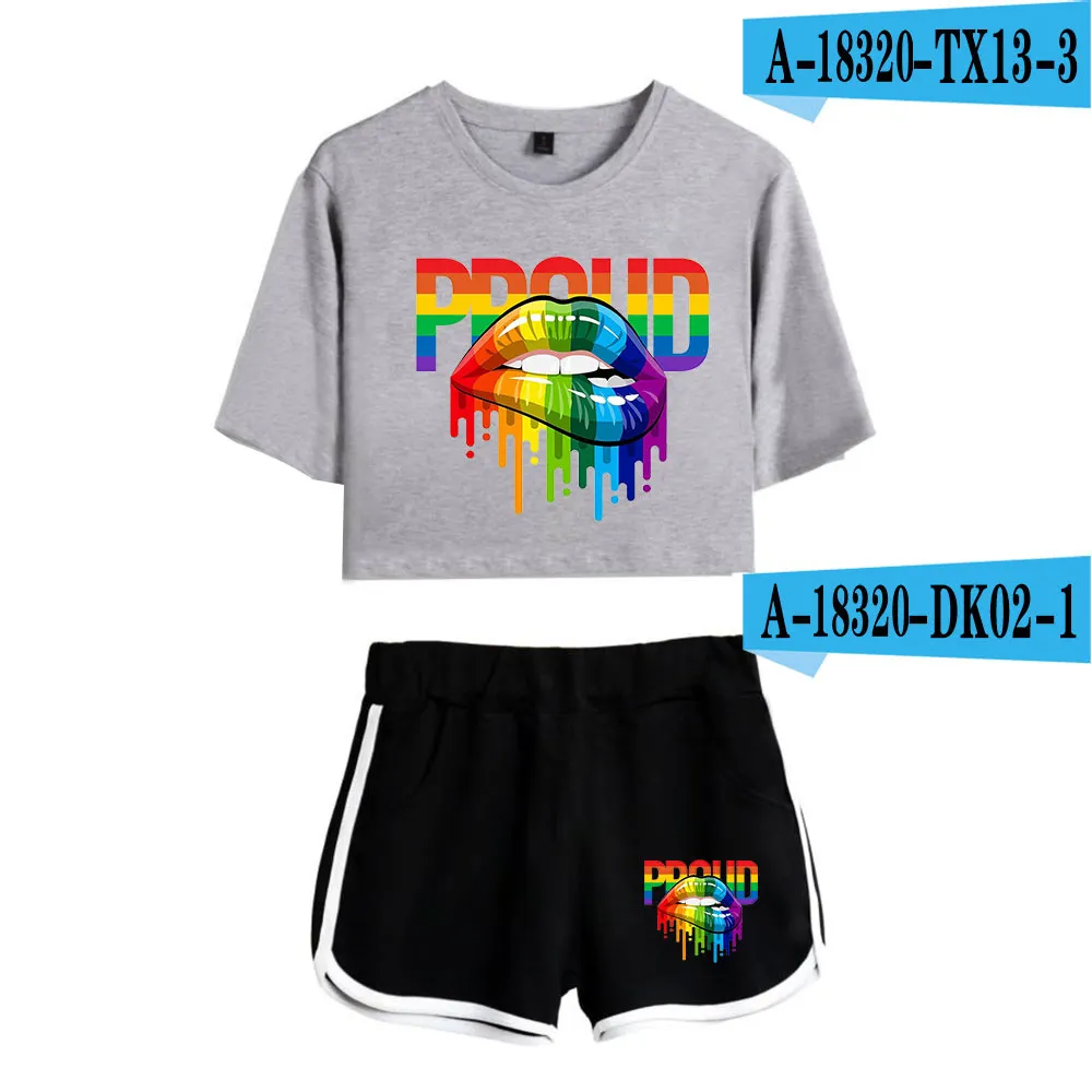 Love Wins LGBTQ+ Set: Crop Top And Pride Shorts For Women LGBTQ Clothing  From Cinda01, $18.65