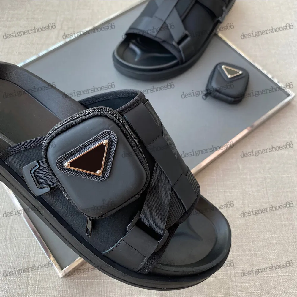 2023 Mens Luxury Black Flatform Sandals With Designer Upper Small
