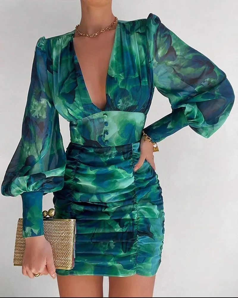 Basic Casual Dresses Y2K Sexy Puff Lantern Sleeve... From Julia_dress,  $44.42 | DHgate.Com