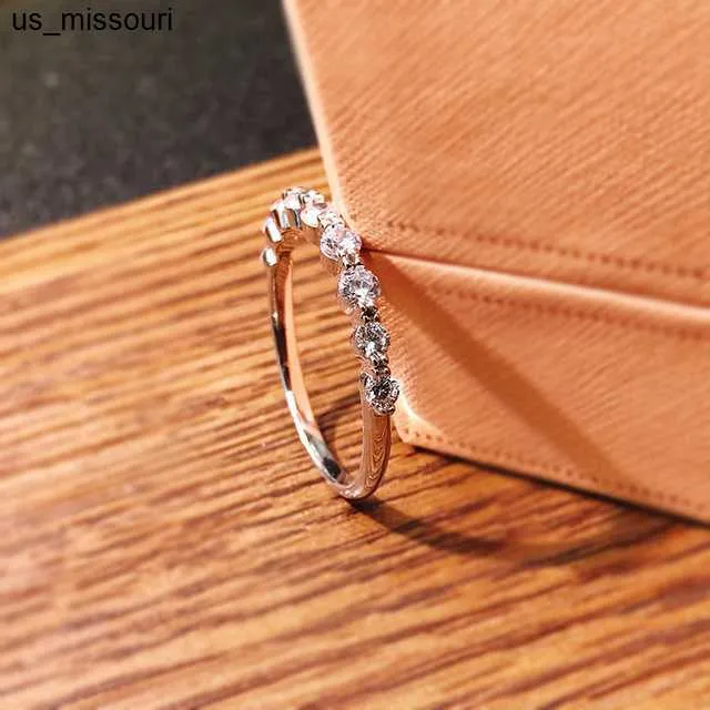 Band Rings ELSIEUNEE 100 925 Sterling Silver Marquise Simulated Moissanite Diamond Engagement Ring Wedding Bridal Sets_voghion.com