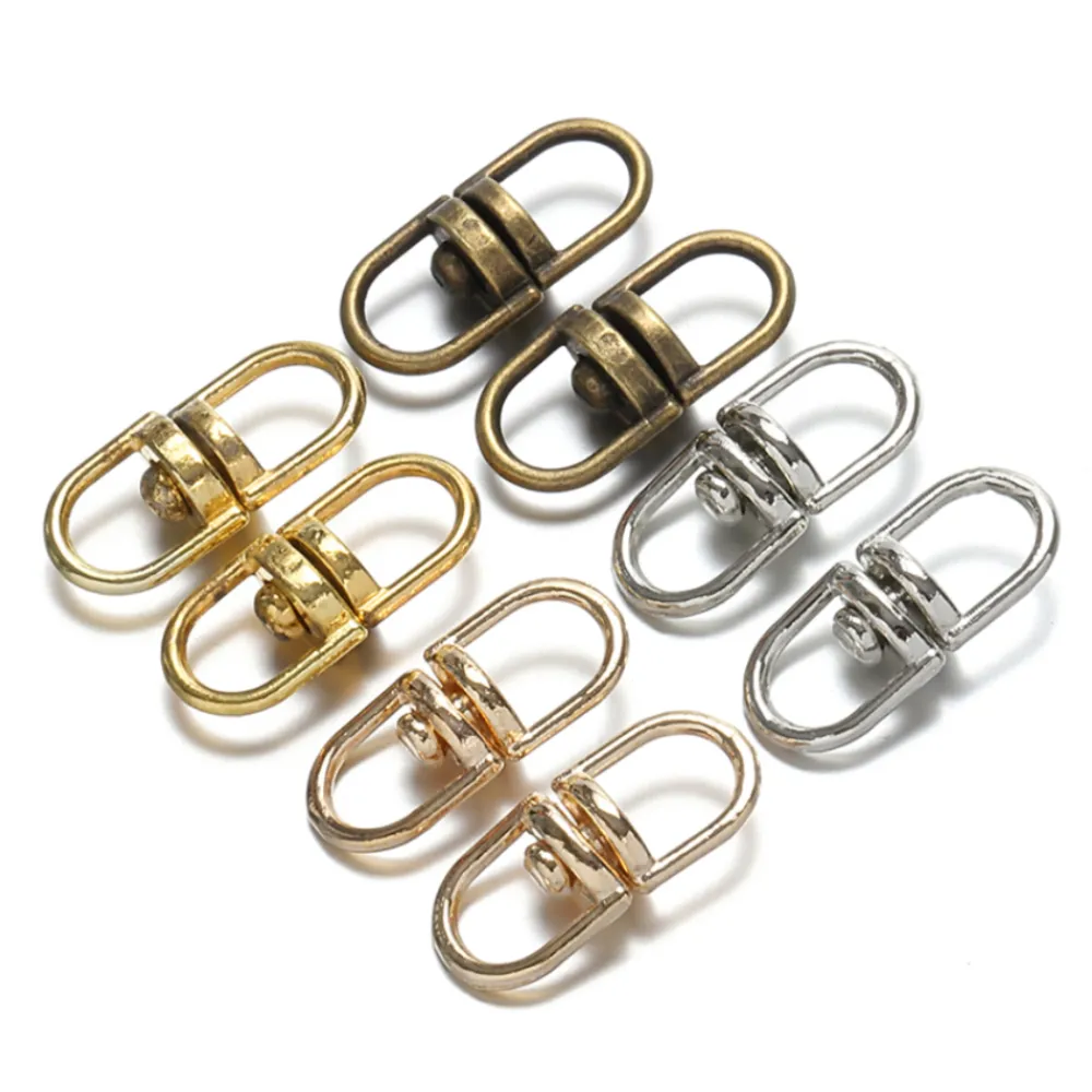 20pcs مفاتيح سلسلة Clasps Clasps 19mm حقيبة القلادة السنانير حلقات مفاتيح DIY لمجوهرات صنع المجوهر