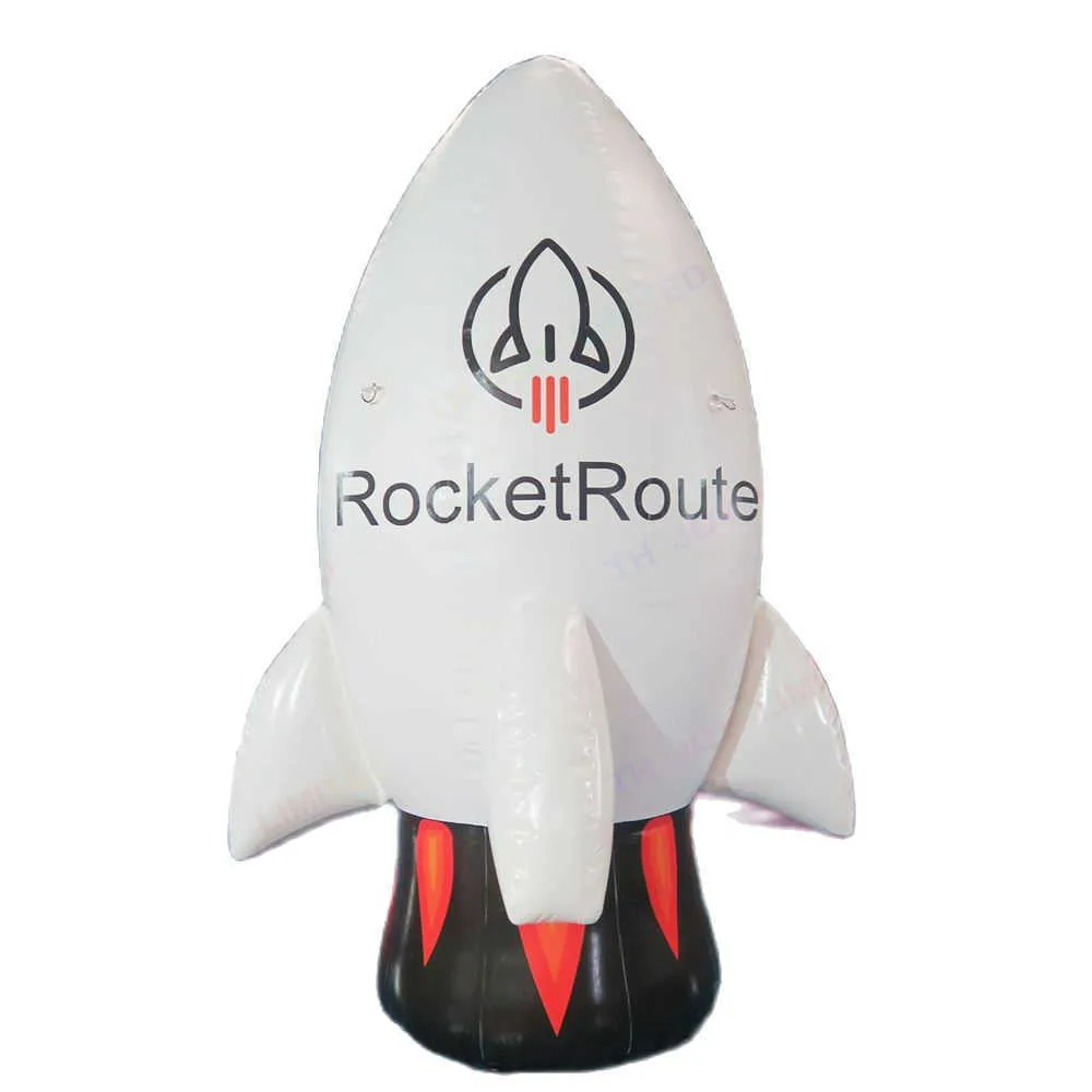 Begagnad kommersiell jätteblåsbar raketmodell/super raketballong/gummibåtar Rocket Replica för reklam