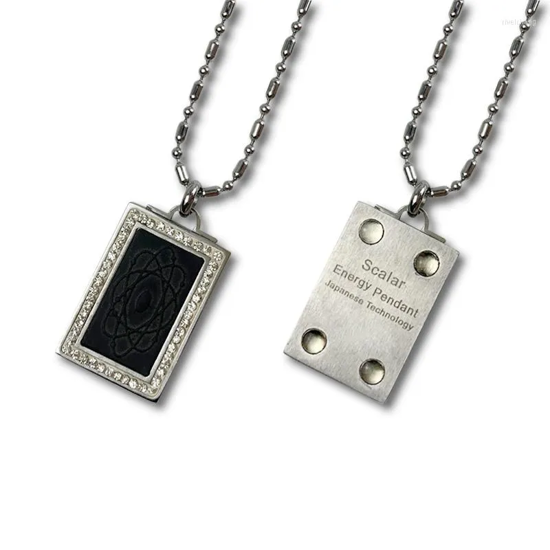 Pendant Necklaces 2023 Est Women's Jewelry Ceramic Black Necklace With Crystal Health Fashion Charms Card And Gift Box