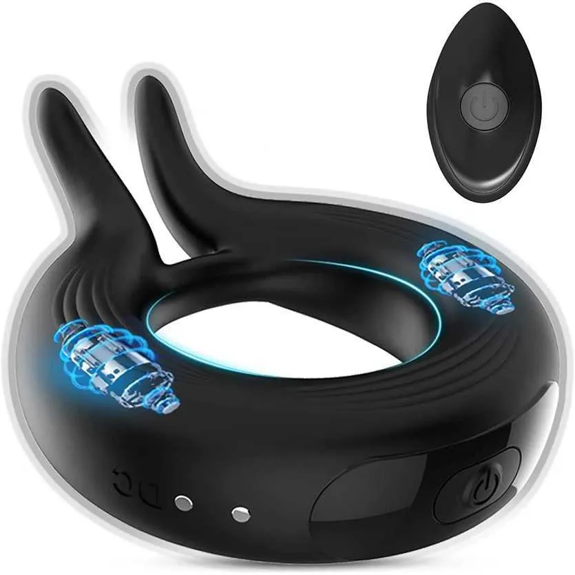 Factory Outlet Hahn-Vibrator, Sex-Modi mit Fernbedienung, vibrierender Ring, sensorisches Spielzeug für Erwachsene, männliches Paar, wasserdicht