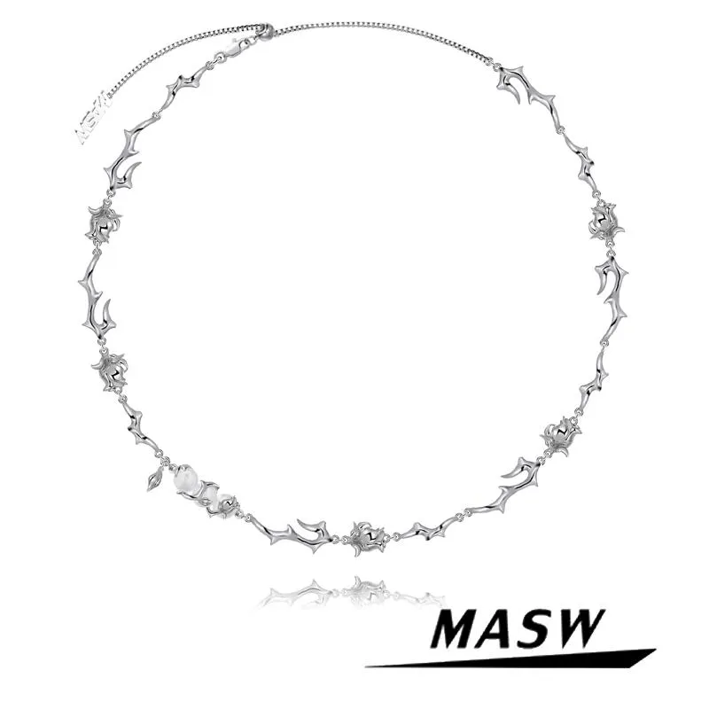 Colliers MASW bijoux modernes collier de fleurs en métal offre spéciale conception originale Cool une couche collier de perles de cuivre pour les femmes cadeaux