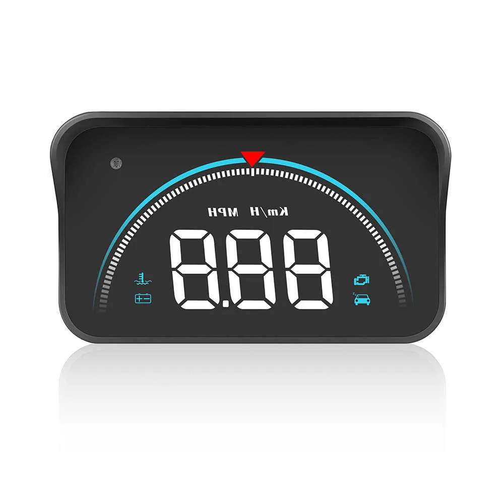 Compteur de vitesse universel HUD OBD + GPS, affichage tête haute, alarme  de survitesse, lumière ambiante, système d'avertissement - AliExpress