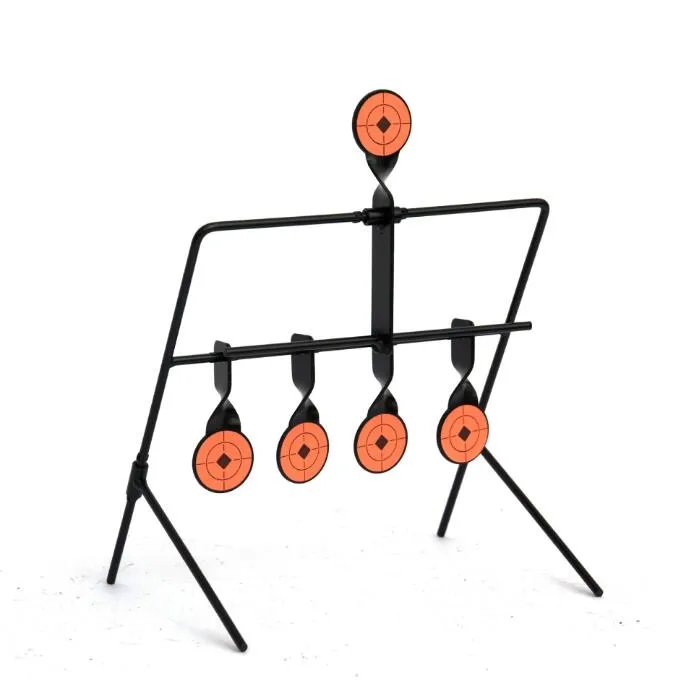 Тактическая AirSoft Hunting Shooting Target Metal Reset Вращение в помещении.