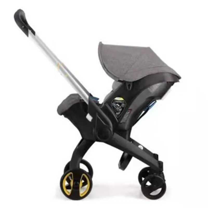 High Landscope Kinderwagen 3 in 1 Mode faltbare tragbare Wagen mit bequemem Autositz Outdoor UV-Schutz Kleinkind Kinderwagen Reisen ba12 B23