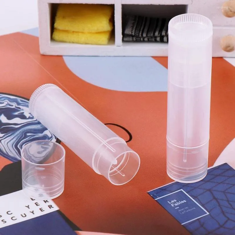 Depolama Şişeleri 10 PCS 5G Moda Şeffaf Dudak Tüpleri Boş net ruj mini parlak kaplar seyahat şişesi