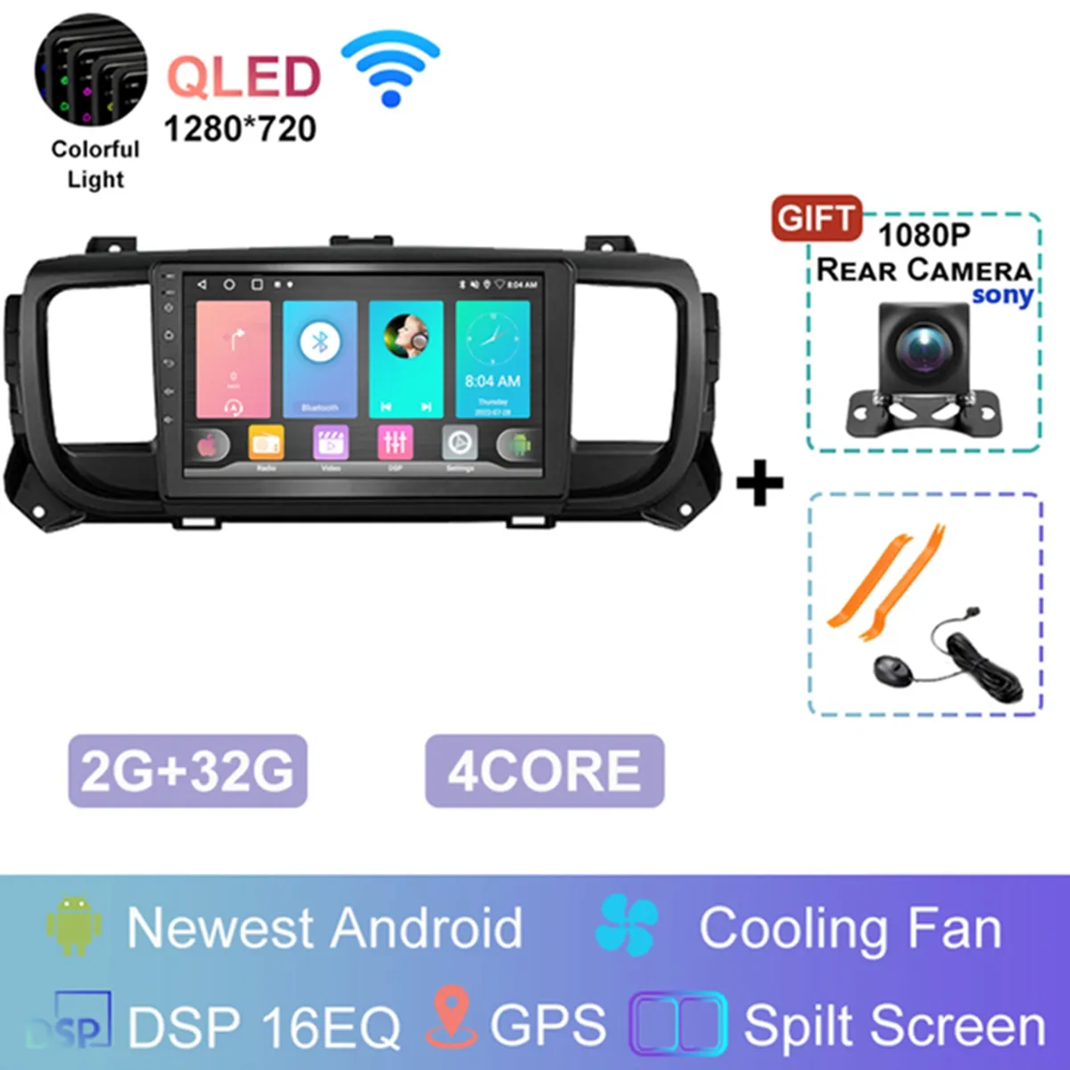 For Peugeot Expert III 3 2016 - 2021 Citroen Jumpy III 3 SpaceTourer 1 Android 12 Car Radio Multimedia Video Player Navigation-5