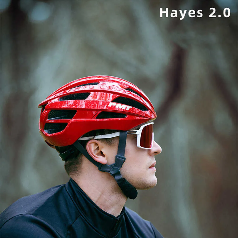 サイクリングヘルメットPMT Hayes 2.0自転車ヘルメット超軽量レーシングMTBハイウェイインターグレード成形通気性と快適な安全性P230522