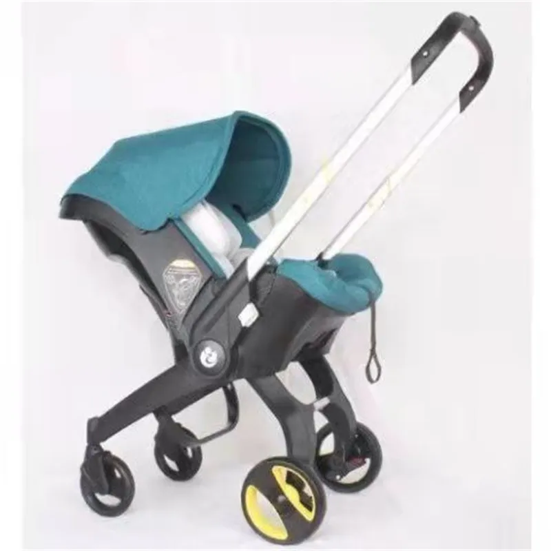 Poussette bébé 3 en 1 siège confortable avec partie résistante au soleil chariots pliants extérieur pratique poussette doux voyage portable utile ba12 B23