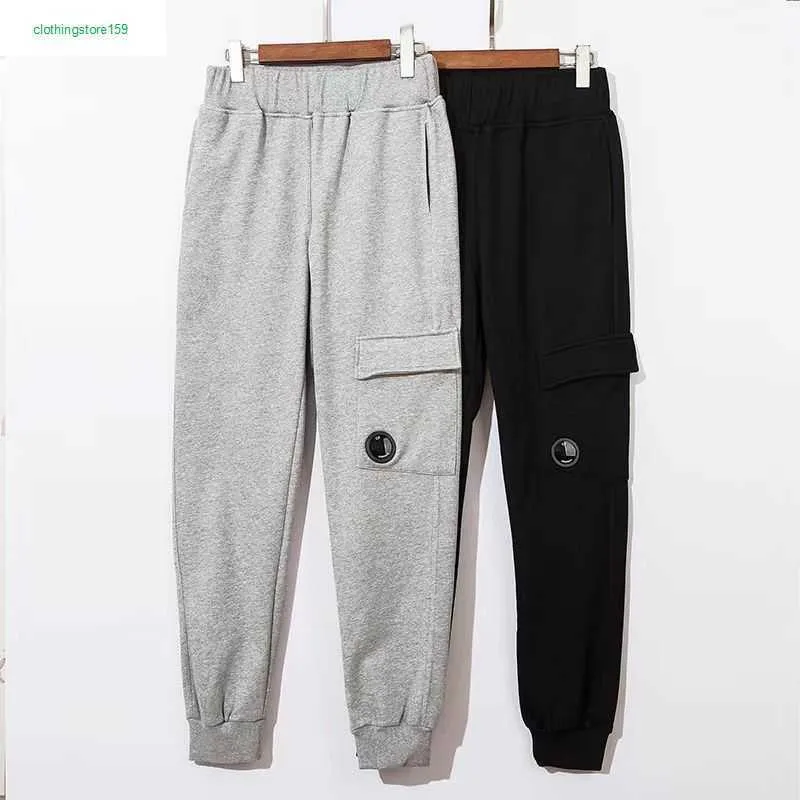 High Street Tide Brand Mens Pants Tech Fleece Pocket Lens Terry Fabric Sweatpants Men and Couple Basic Pencil Cp