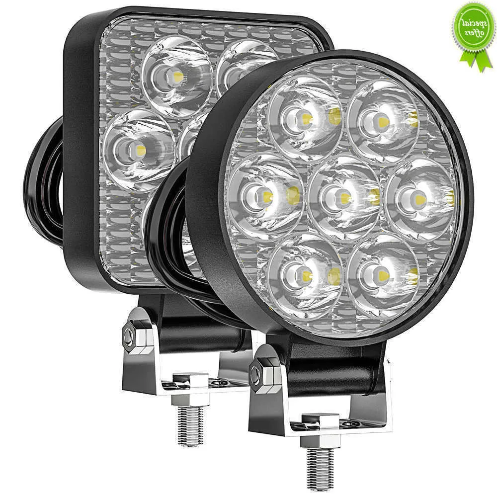 Bil ny dammsäker bil arbetsljus bar spotlight lastbil utanför väg traktor 2100 lm dc9-80v 21w 7led aluminium+ledt tillbehör dimma ljus